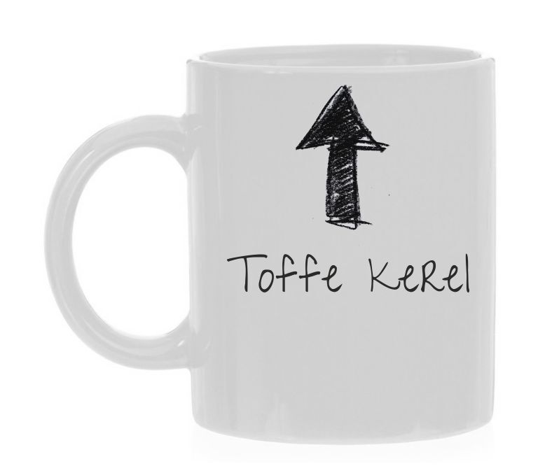 toffe kerel koffiemok handgeschreven