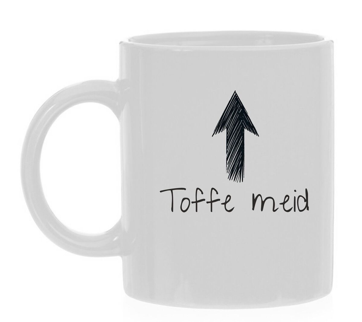 toffe meid koffiemok handgeschreven