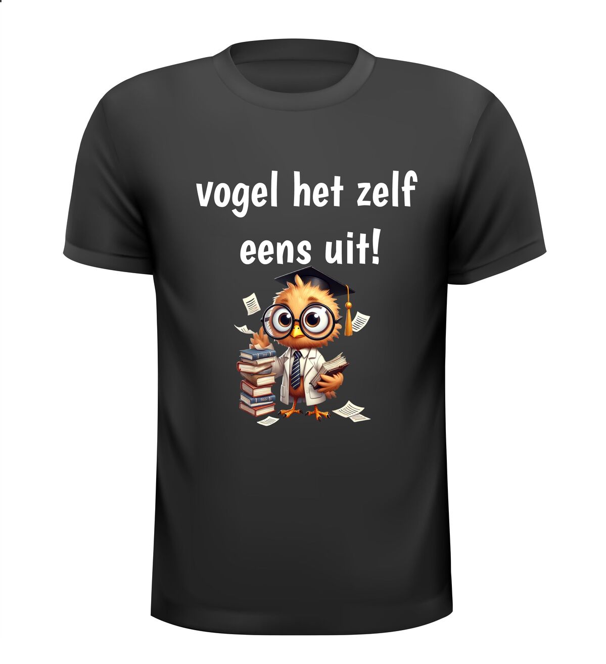 vogel het zelf eens uit T-shirt grappig zelf doen!