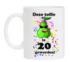 Bedrukte mok toffe peer 20 jaar geworden leeftijd verjaardag