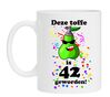 Beker met opdruk toffe peer 42 jaar verjaardag
