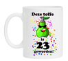Beker toffe peer 23 jaar verjaardag geinige print en tekst
