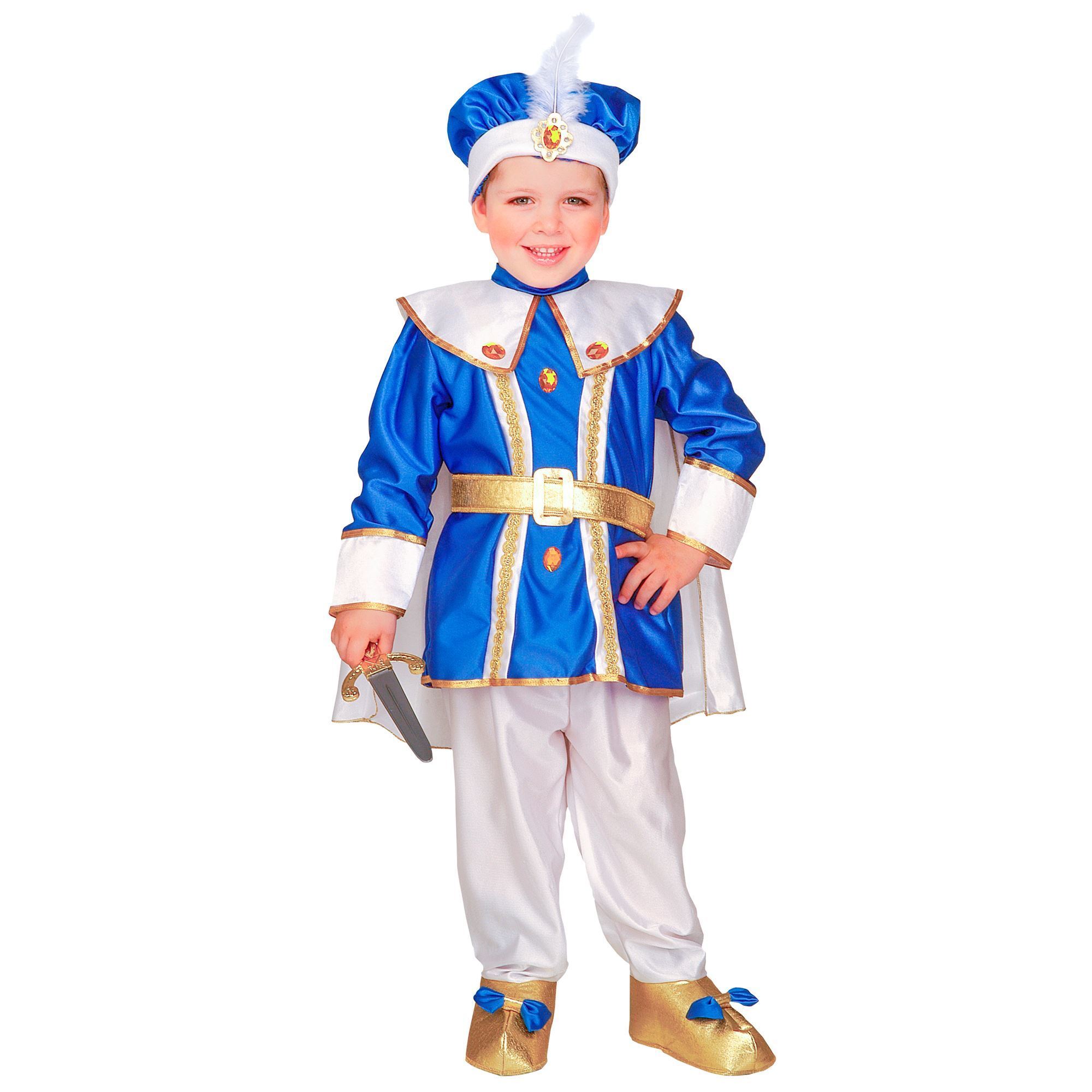 Blauw prins outfit jongen