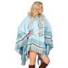 foto 2 Blauwe hippie poncho