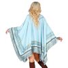 foto 3 Blauwe hippie poncho