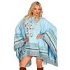 foto 4 Blauwe hippie poncho