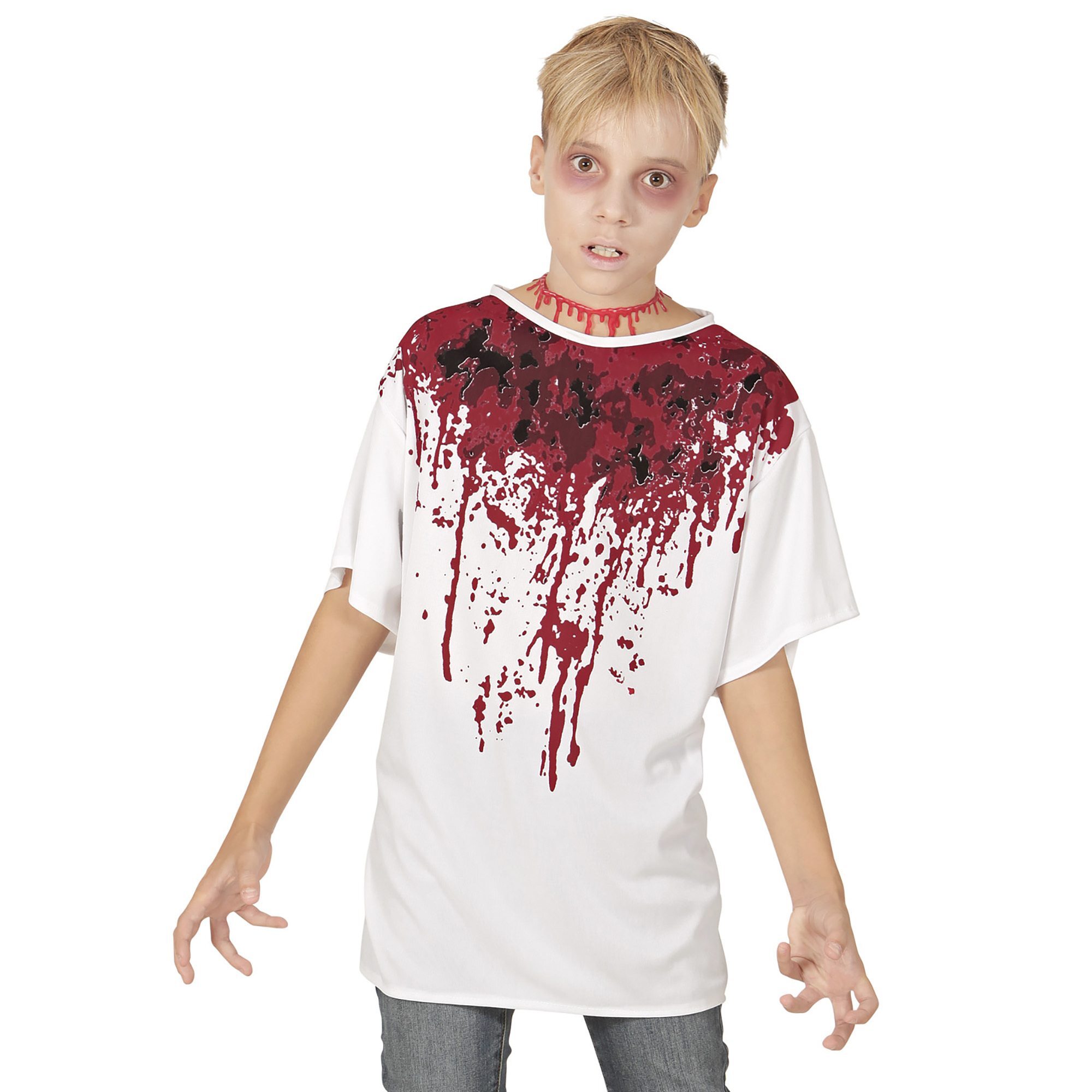 Bloederig t-shirt 164 Halloween 