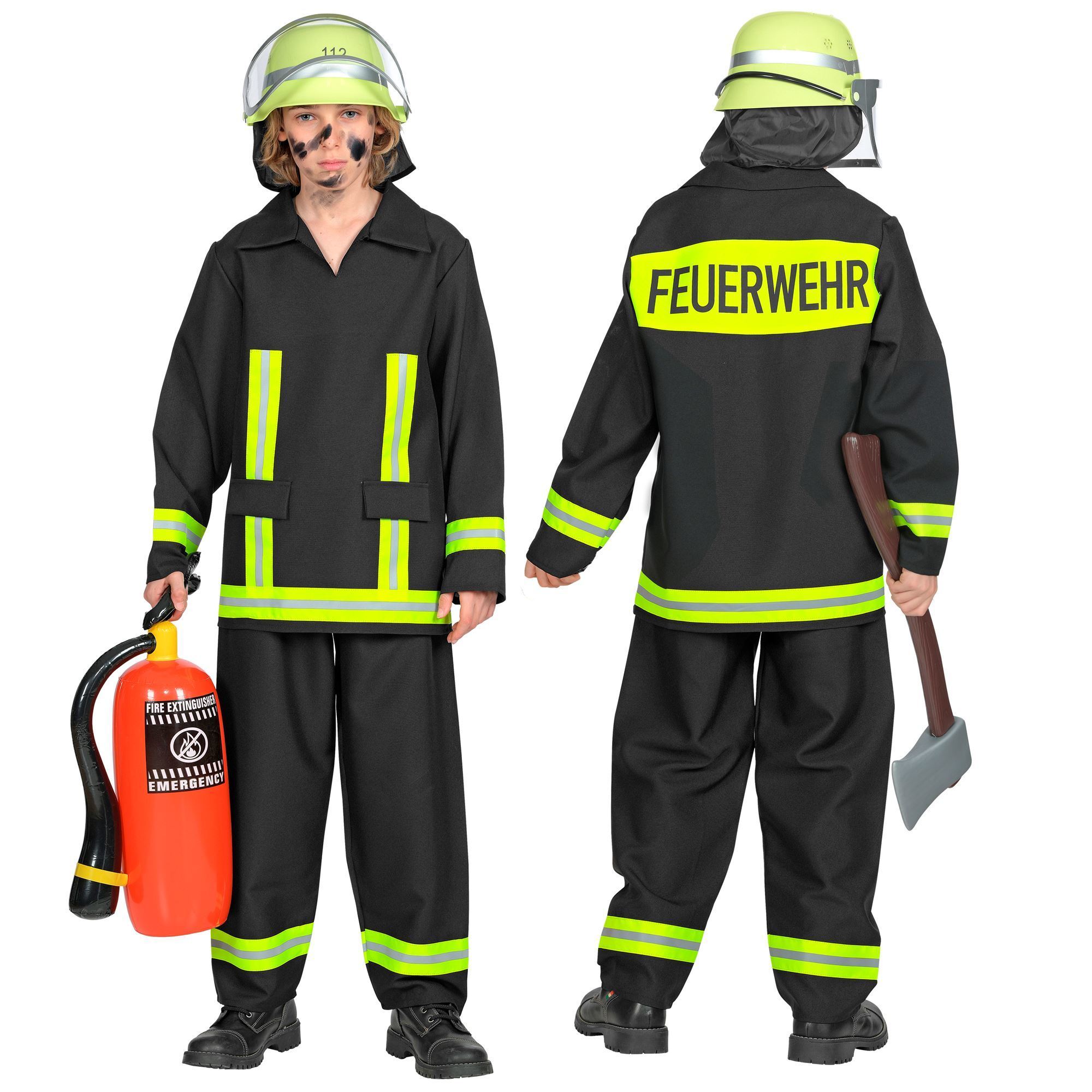 Brandweer kostuum kinderen Duits Feuerwehrmann