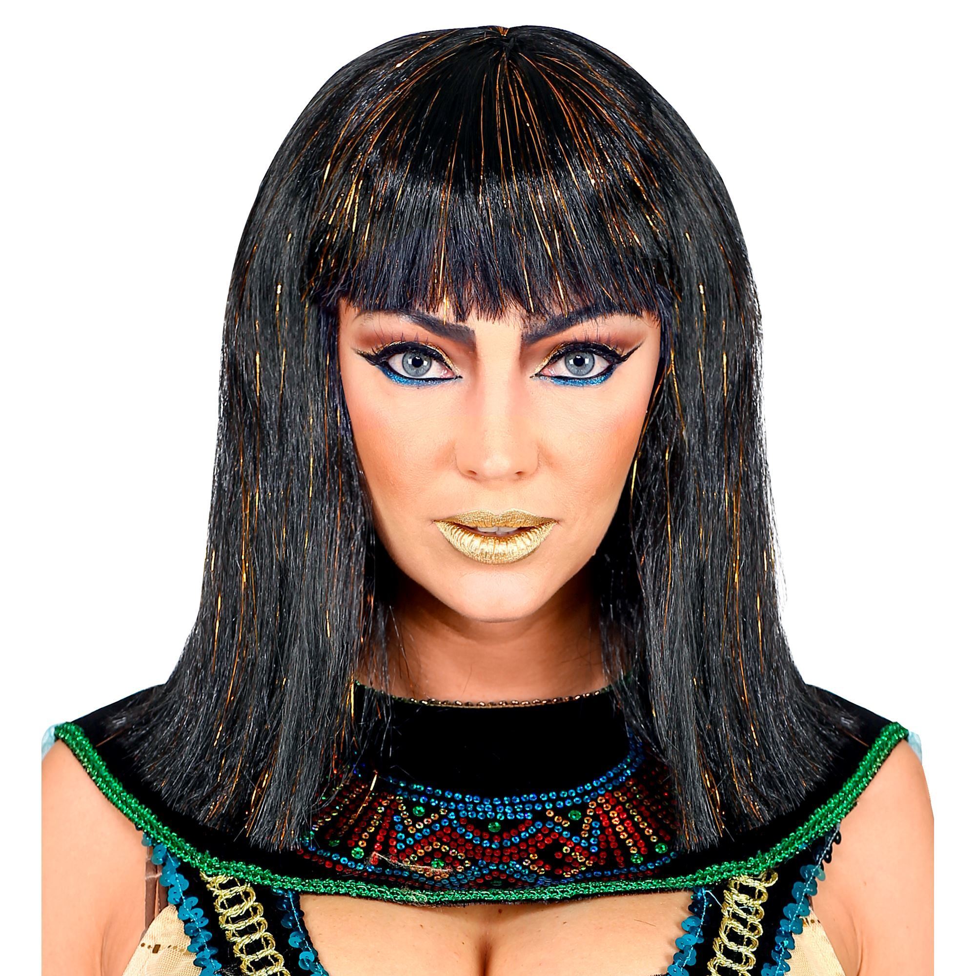 Cleopatra pruik zwart