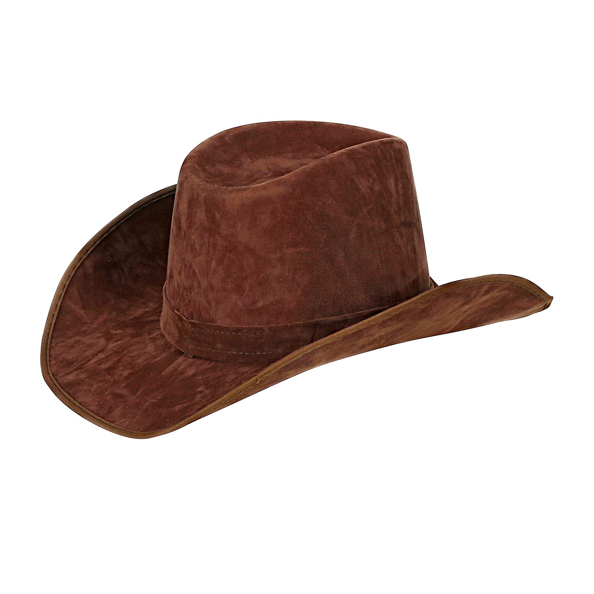 Cowboyhoed Suedelook bruin