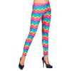foto 3 Disco broek regenboog legging jaren 80