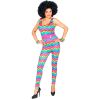 foto 2 Disco jumpsuit regenboog kleurrijk dames outfit foute party