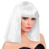 foto 1 Disco pruik wit Showgirl