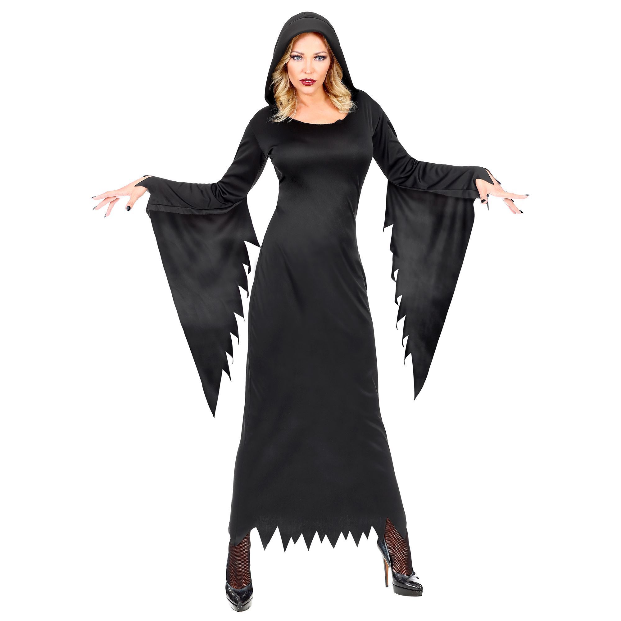 Gothic jurk zwart Halloween dames outfitje
