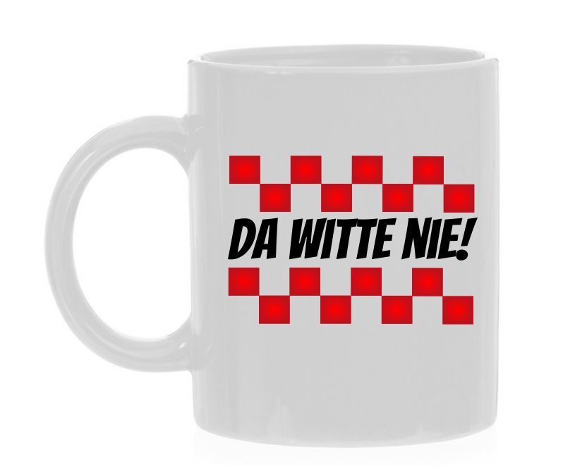 Grappige Brabantse koffiemok dat witte nie! dialect