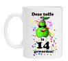 foto 1 Grappige mok met tekst en full colour print verjaardag 14 jaar
