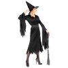 foto 3 Heksenjurk dames lang zwart complete outfit met hoed en riem perfect voor halloween