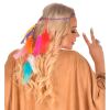 foto 4 Hoofdband multicolor veren indianen