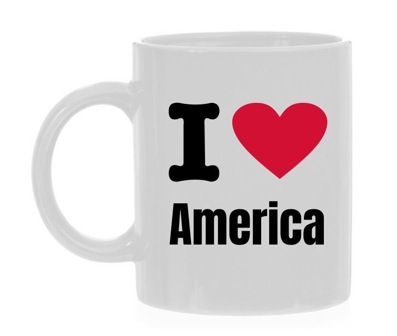 I love America Koffiemok houden van America
