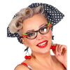 foto 4 Jaren 50 set dames bril, hoofdband, oorbellen kersen motief