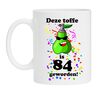 Koffie beker verjaardag 84 jaar met orginele tekst en print 