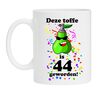 Koffiebeker leeftijd 44 jaar met opdruk verjaardag 44 jaar