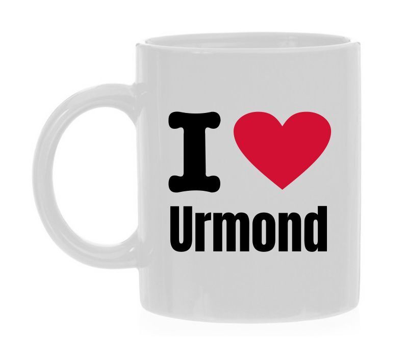 Koffiemok apetrots op dorp Urmond  I love