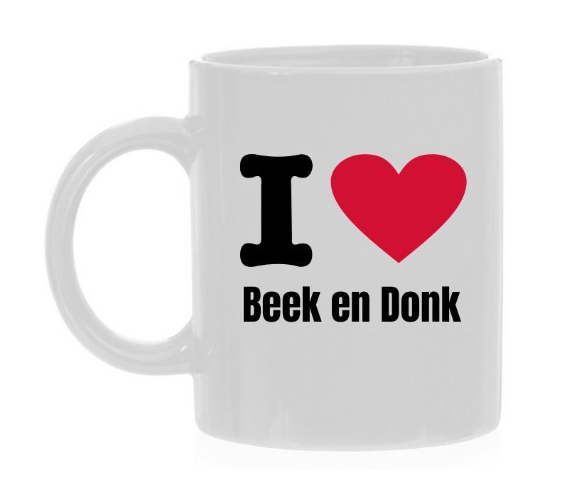Koffiemok dol op Beek en Donk  houden van