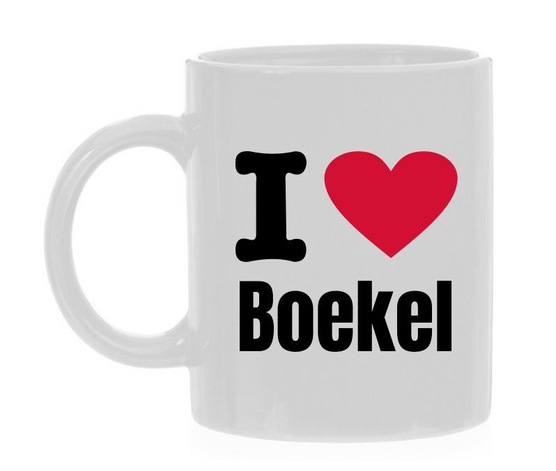 Koffiemok dol op Boekel houden van Boekel trots op