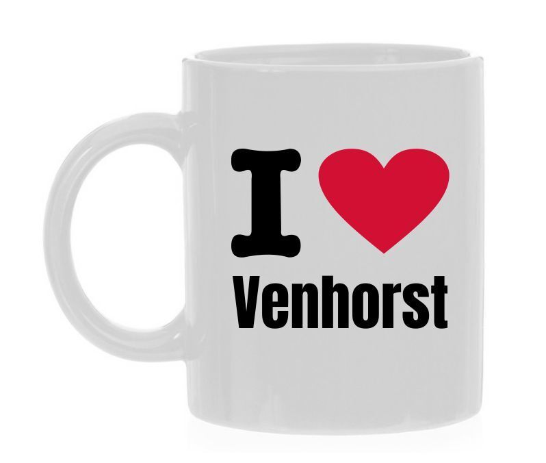 Koffiemok dol op Venhorst  trots op houden van Venhorst