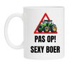 Koffiemok grappig pas op sexy boer!