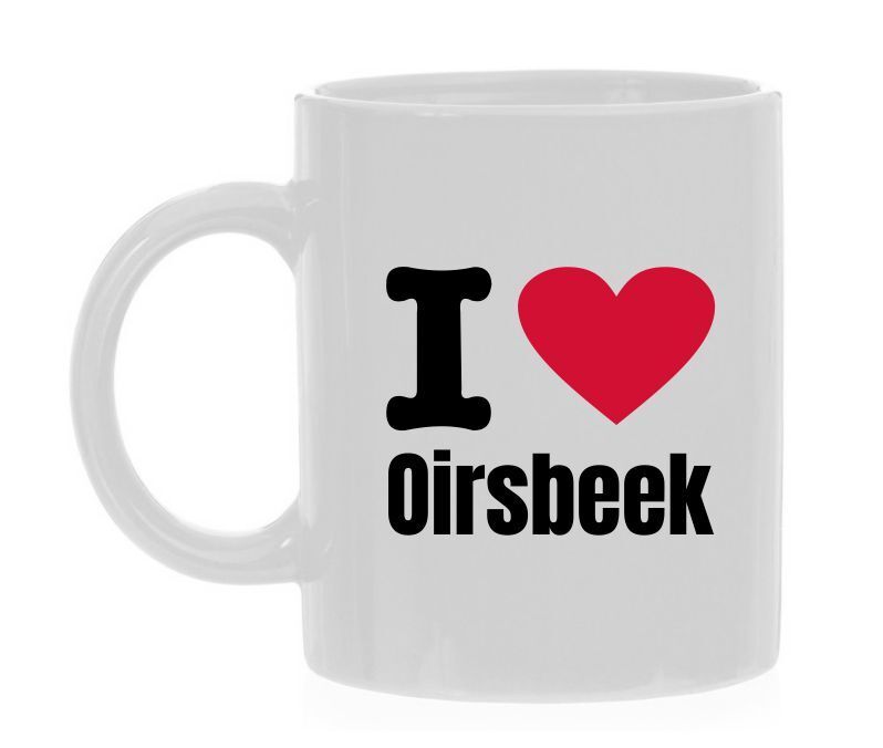 Koffiemok houden van drop Oirsbeek Trots op