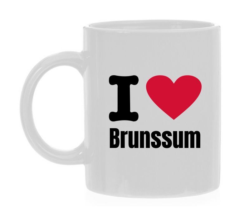 Koffiemok houden van stad Brunssum trots op Brunssum 