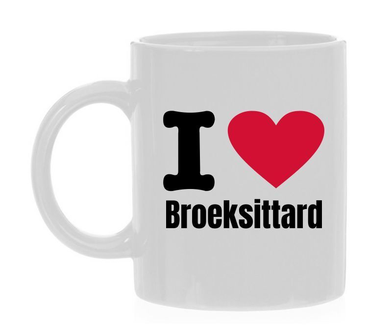 Koffiemok I love Broeksittard trots op Broeksittard