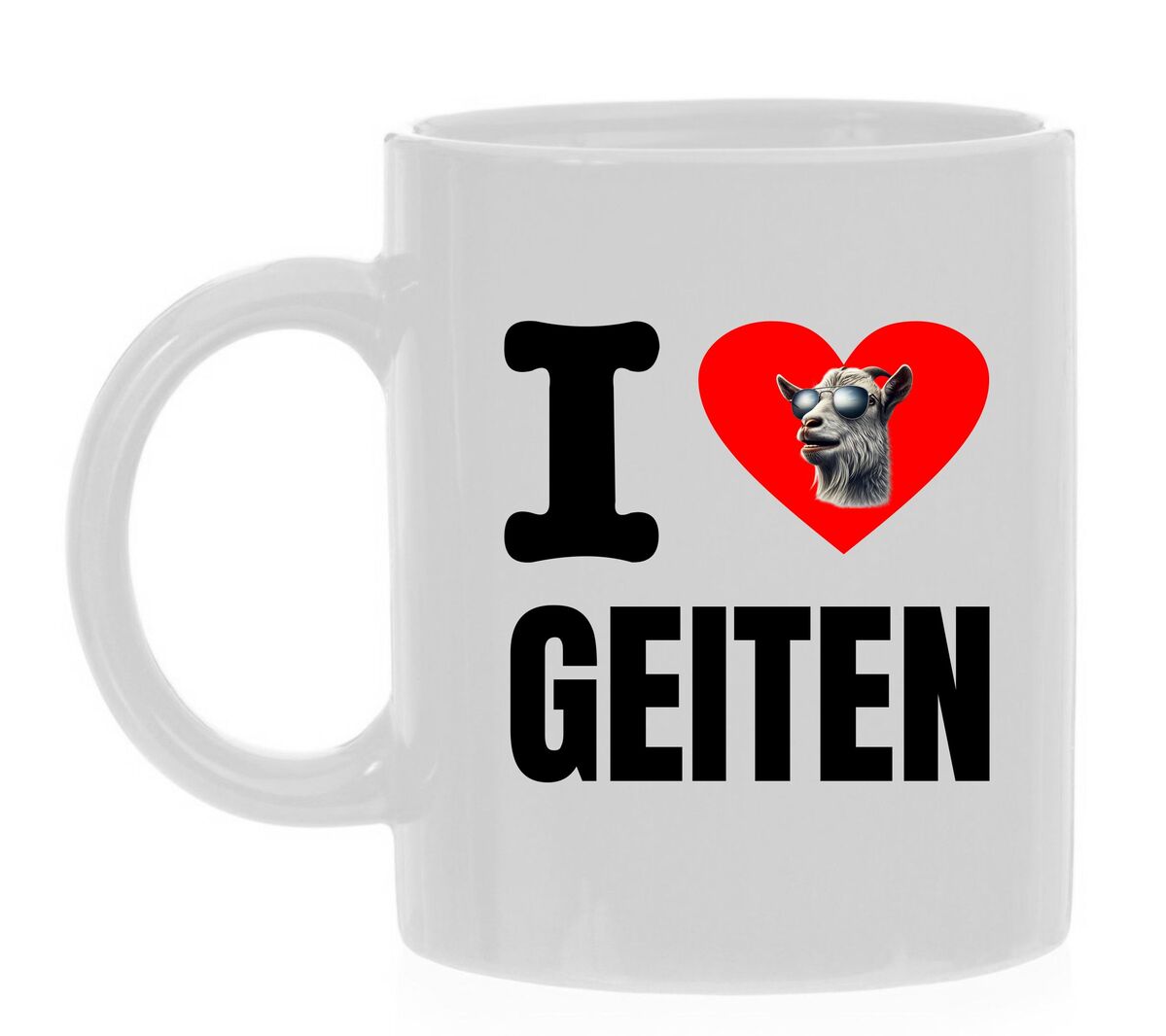 Koffiemok ik hou van geiten