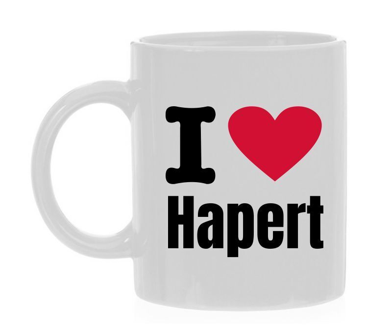 Koffiemok ik hou van Hapert trots op