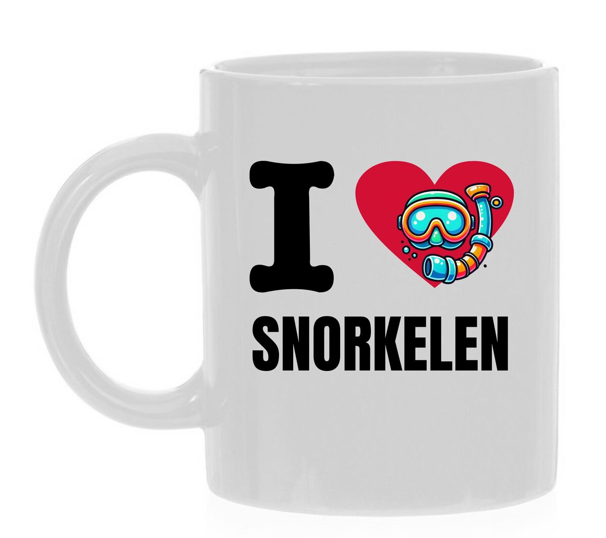 Koffiemok ik hou van snorkelen sport