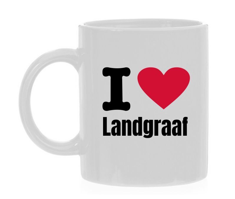 Koffiemok Trots op stad Landgraaf Limburg houden van I love