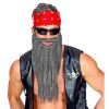 foto 3 Lange baard met snor grijs biker kabouter tovenaar