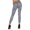 foto 2 Legging Harlekijn wit met zwarte ruiten