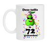 Mok met feestelijke opdruk voor verjaardag van 72 jaar
