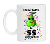 Mok toffe peer 55 jaar verjaardag  met leuke opdruk