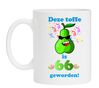 Mok verjaardag 66 jaar met tekst en grappige print toffe peer