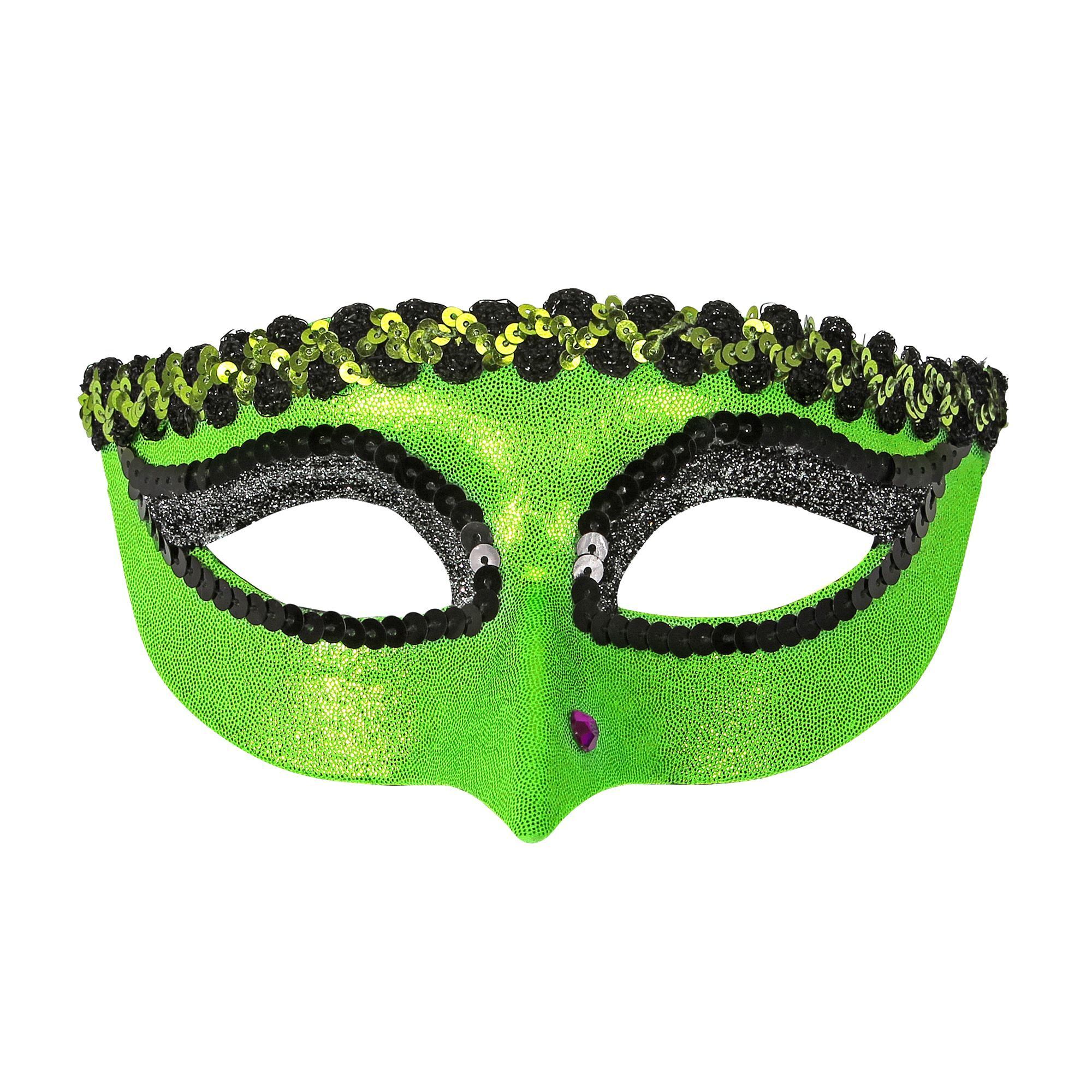 Oogmasker groen heks gifgroen