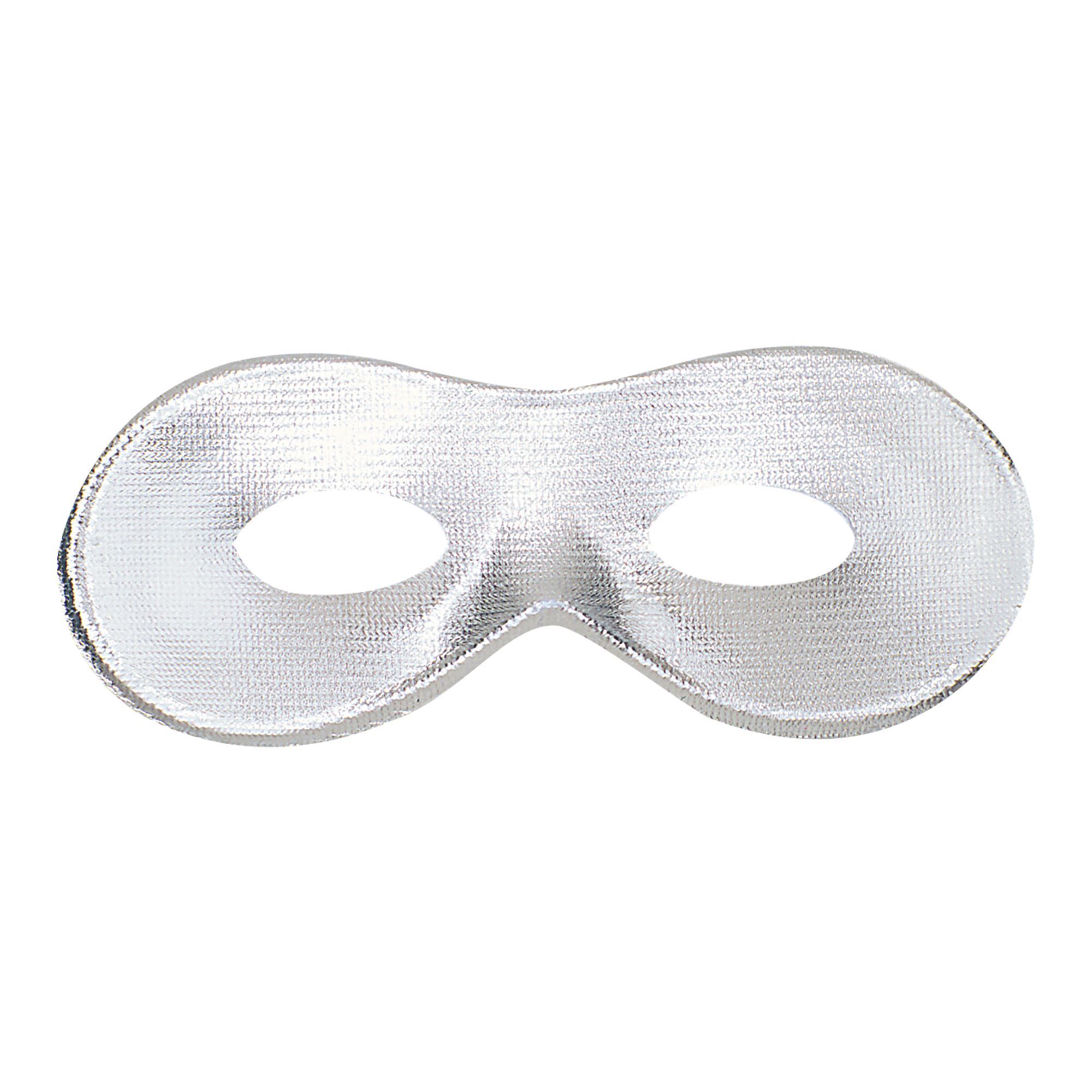 Oogmasker zilver volwassen