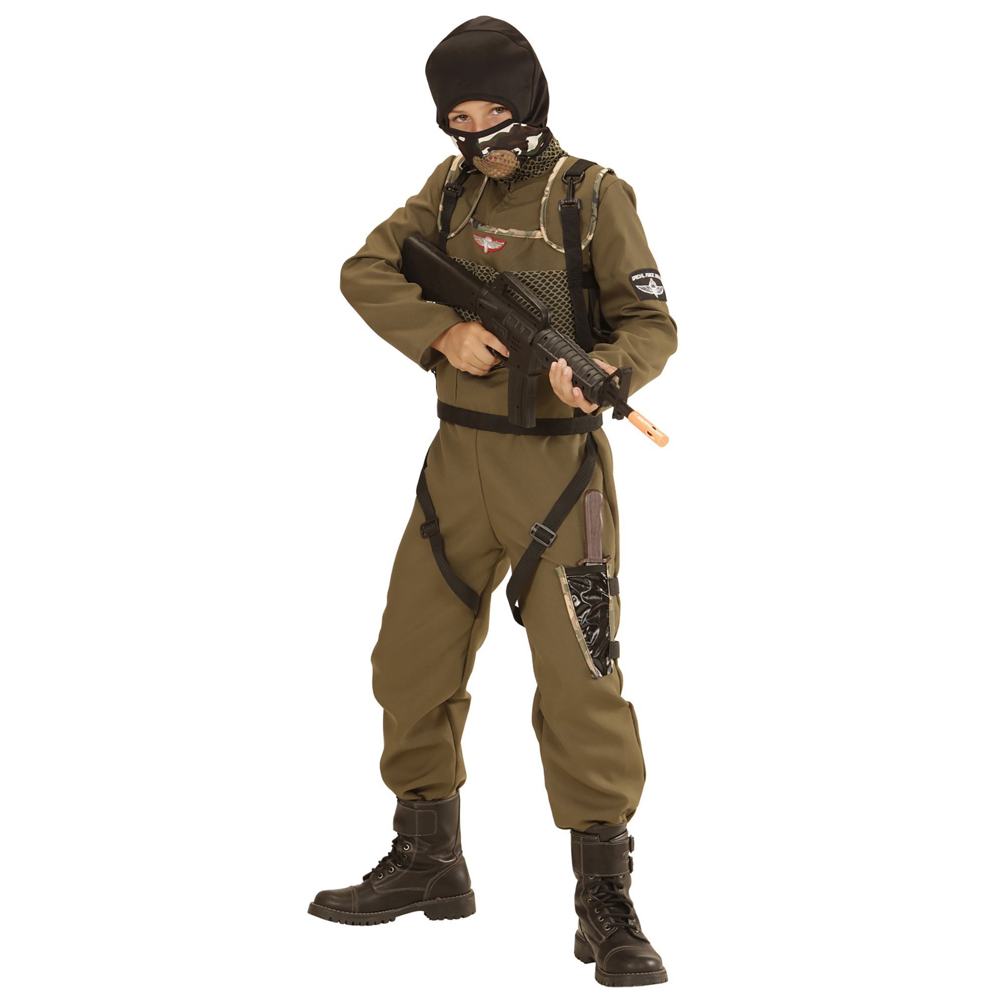 Parachutist special force soldaat kostuum jongen stoer outfitje