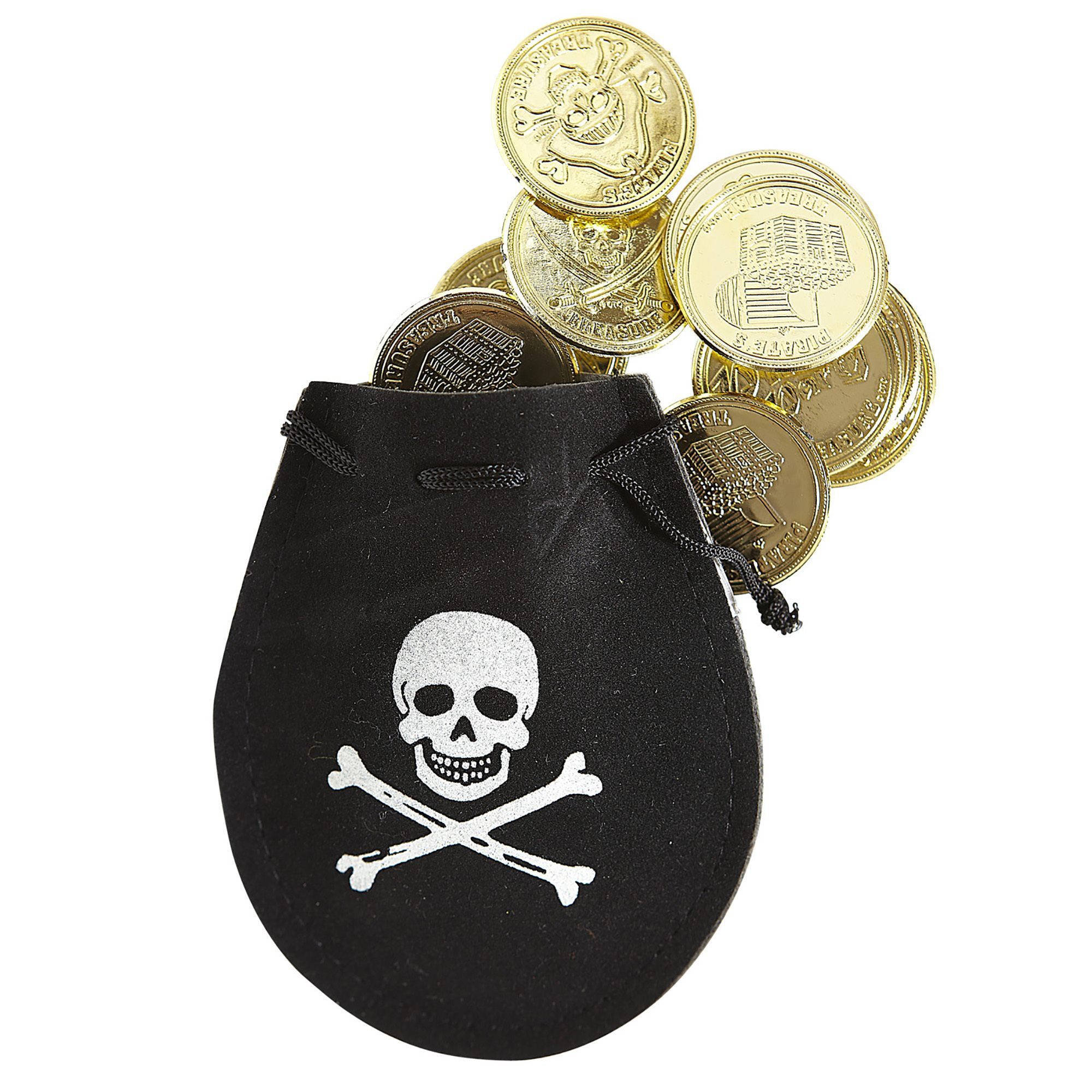 Piratenzakje met muntstukken