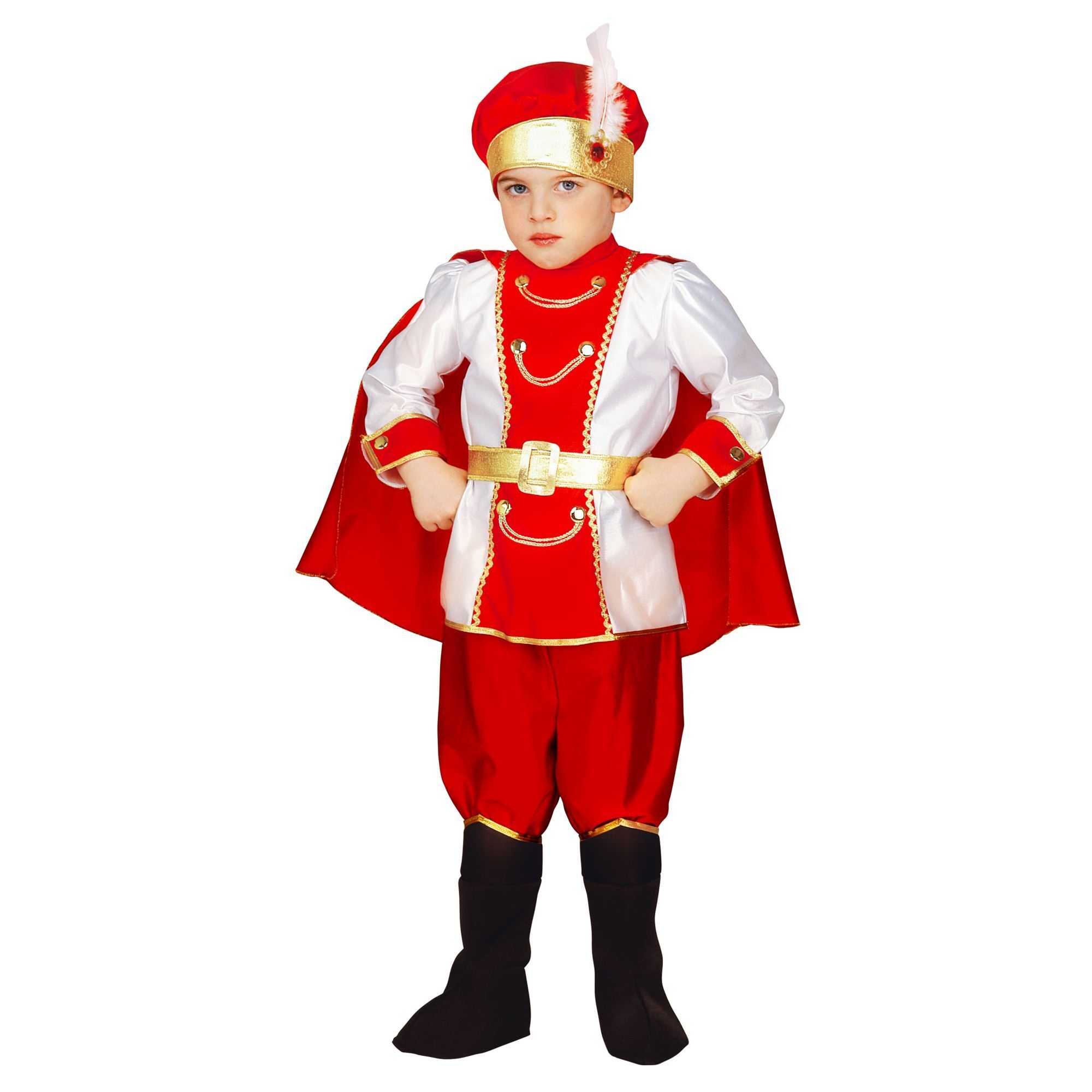 Prins pak jongen carnaval rood