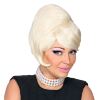 Pruik grease beehive hair haar blond