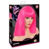 foto 2 Pruik in het neon roze steil haar voor een disco feestje of foute party